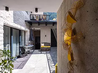 Alma Appartements Innenhof Alma Appartements Innenhof